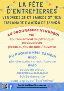Fête d'Entrepierres juin 2026